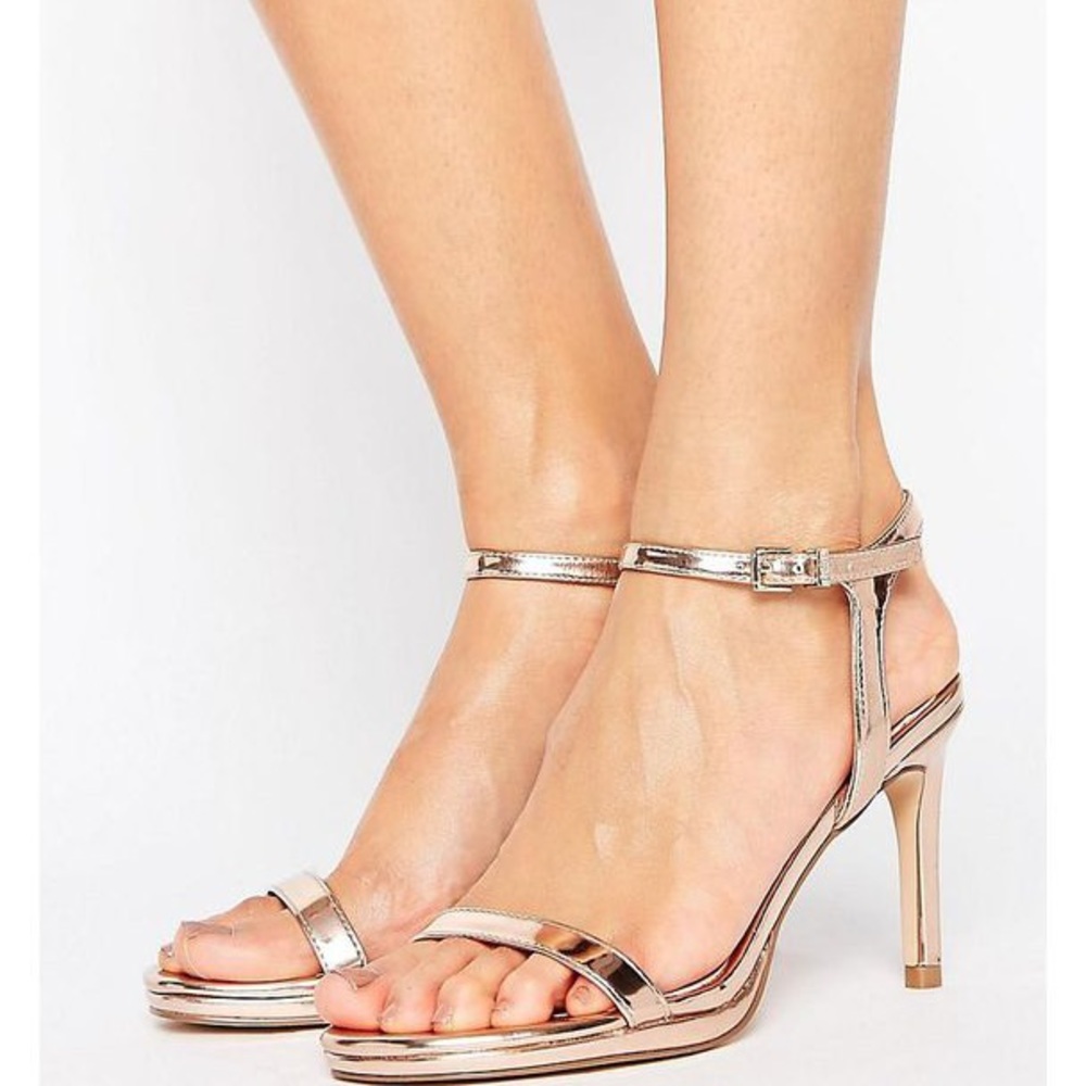 Faith Dolly Rose Gold Heels